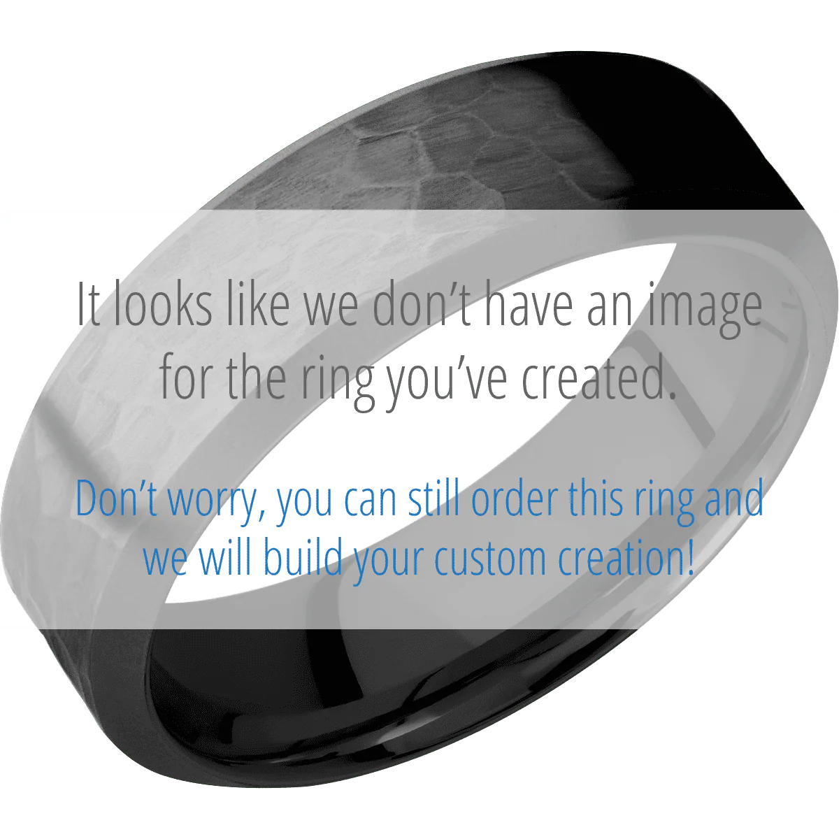Zirconium + Hammer , Bead Finish - Image 2