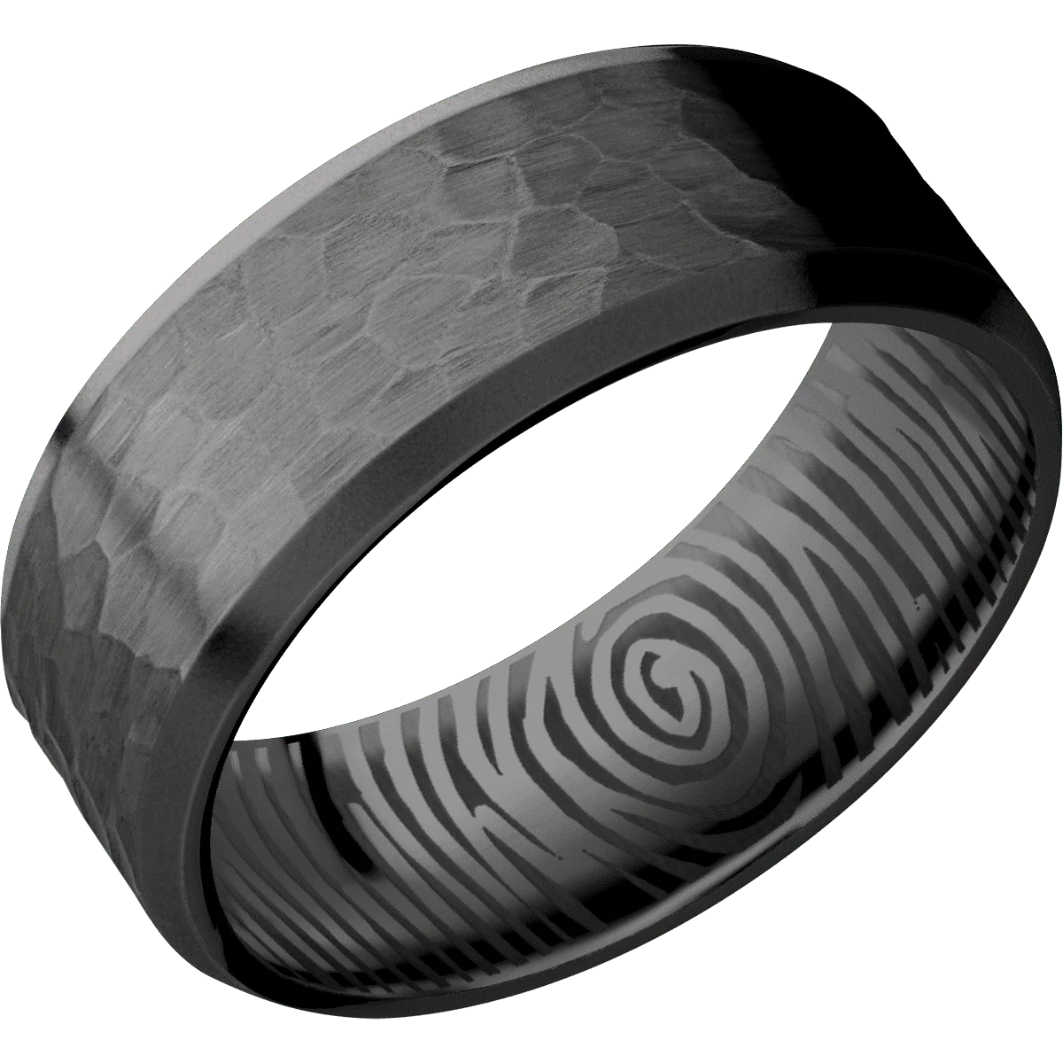 Zirconium + Hammer , Bead Finish - Image 2