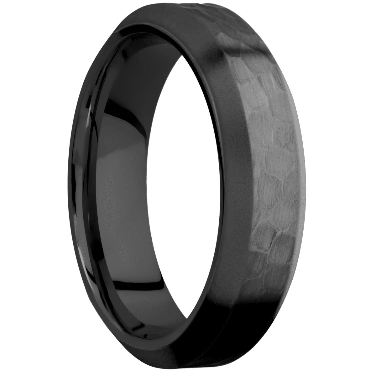 Zirconium + Hammer , Bead Finish