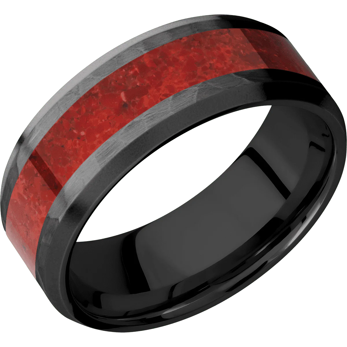 Zirconium + Hammer , Bead Finish - Image 2