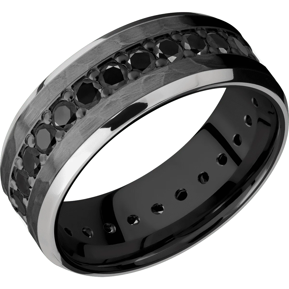Zirconium + Hammer , Bead Finish - Image 2