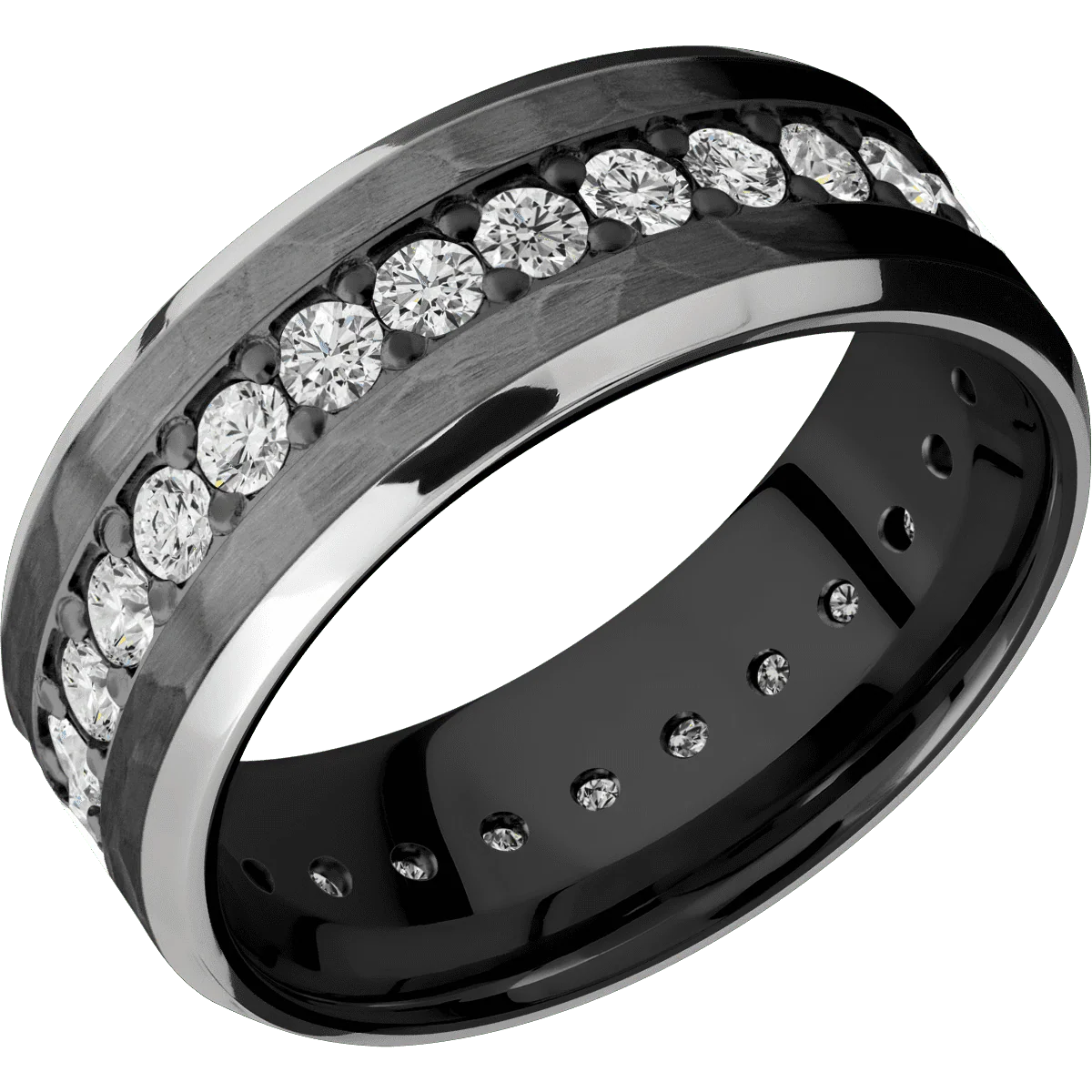 Zirconium + Hammer , Bead Finish - Image 2