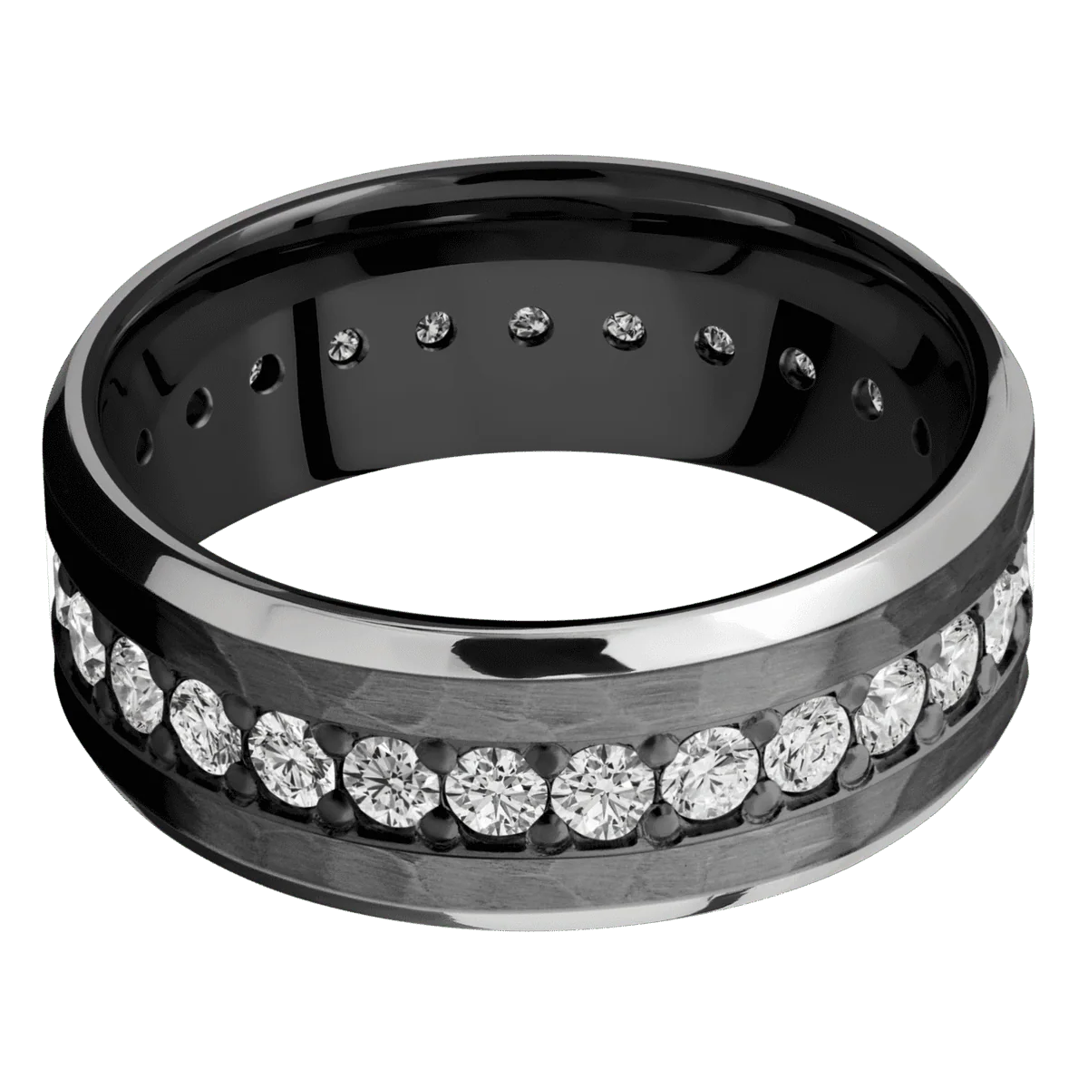 Zirconium + Hammer , Bead Finish - Image 3