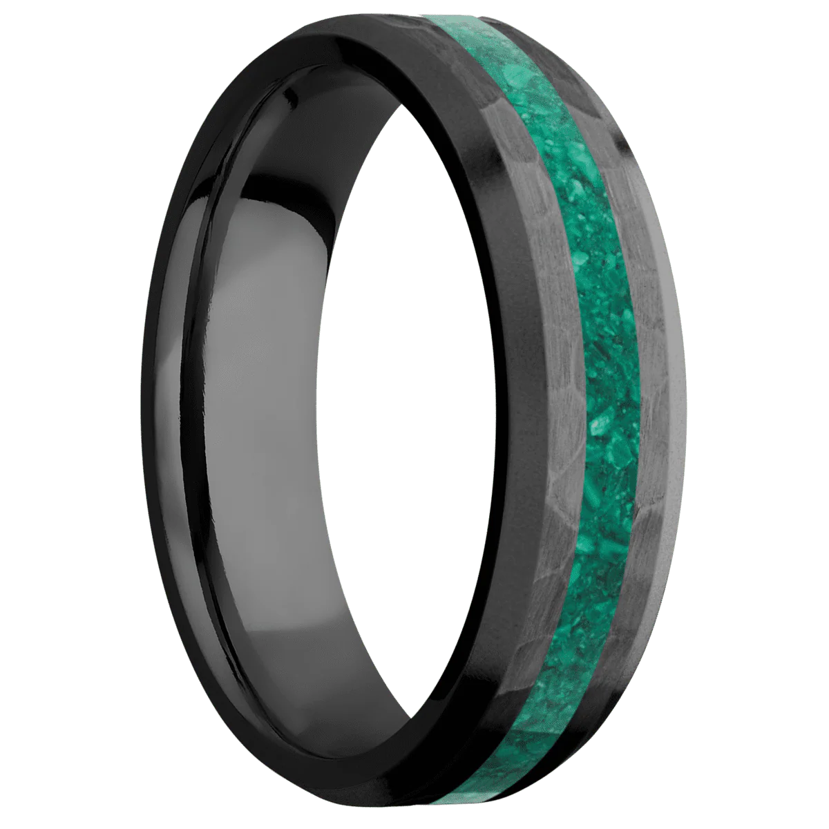 Zirconium + Hammer , Bead Finish