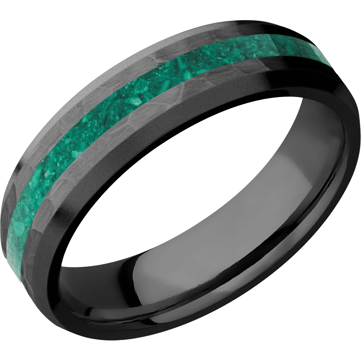 Zirconium + Hammer , Bead Finish - Image 2