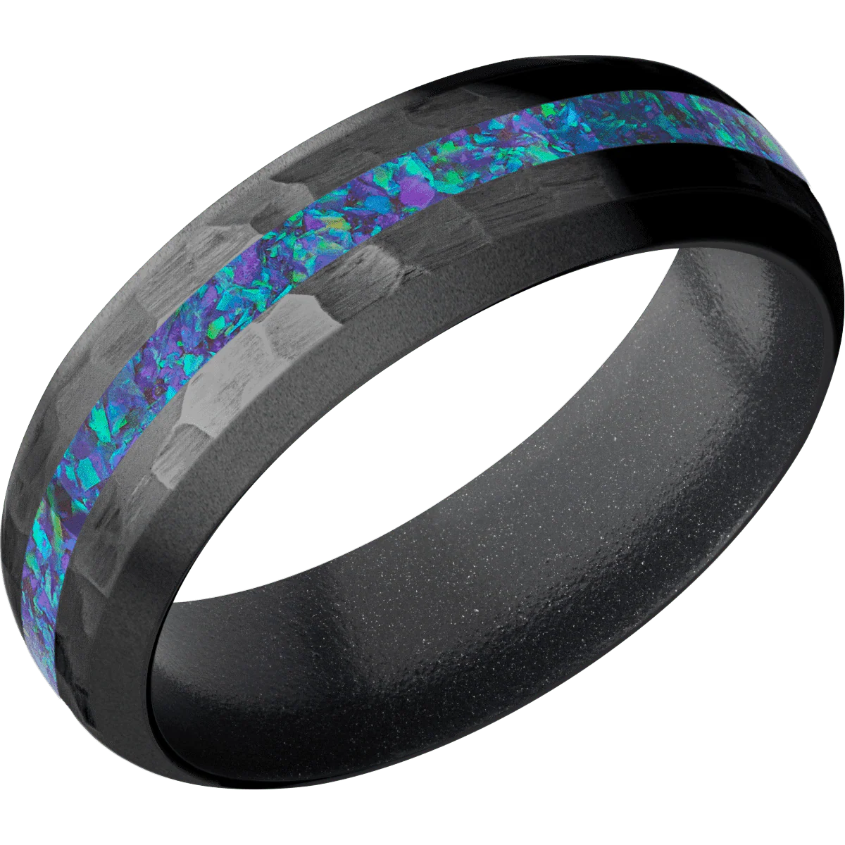 Zirconium + Hammer , Bead Finish + Dark Grey - Image 2