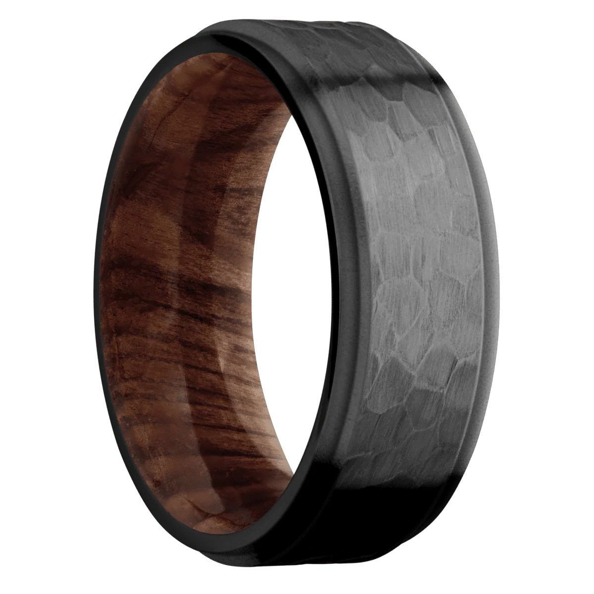 Zirconium + Hammer , Bead Finish + Sequoia