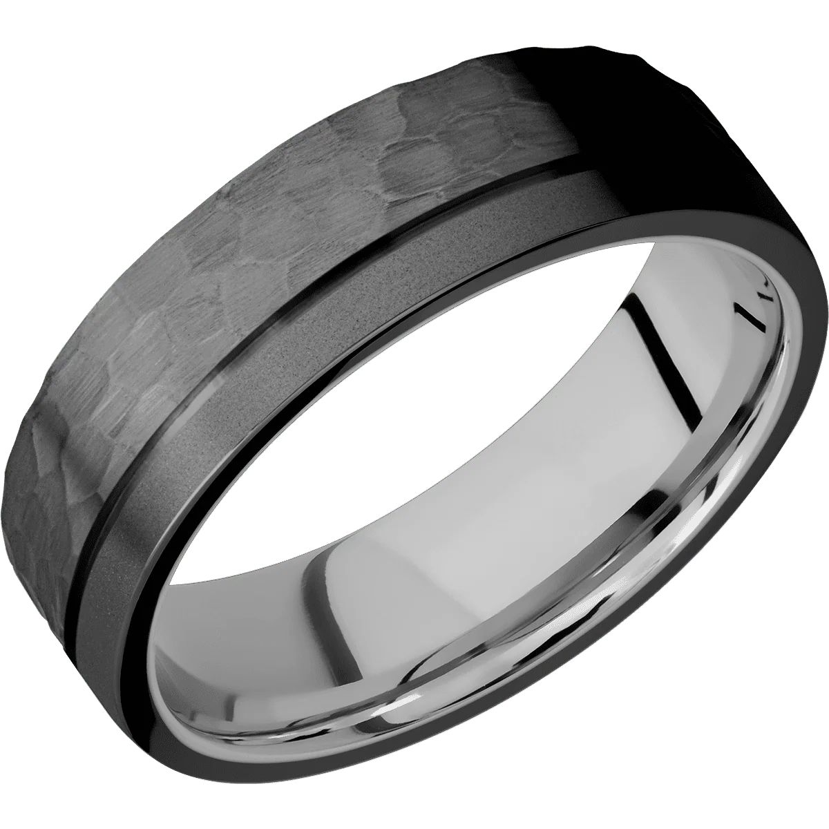 Zirconium + Hammer , Bead Finish + Titanium - Image 2