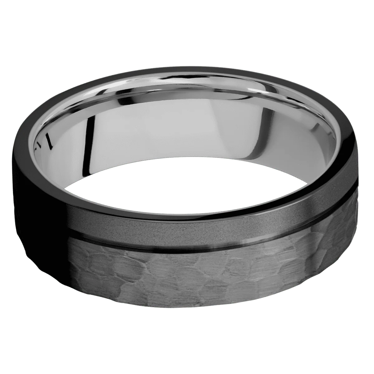 Zirconium + Hammer , Bead Finish + Titanium - Image 3