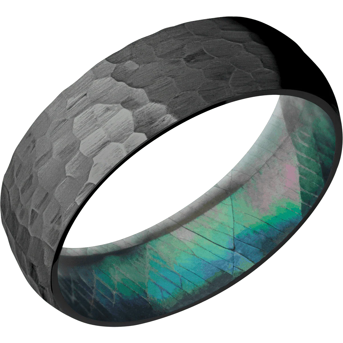 Zirconium + Hammer Finish + Black Mother of Pearl - Image 2
