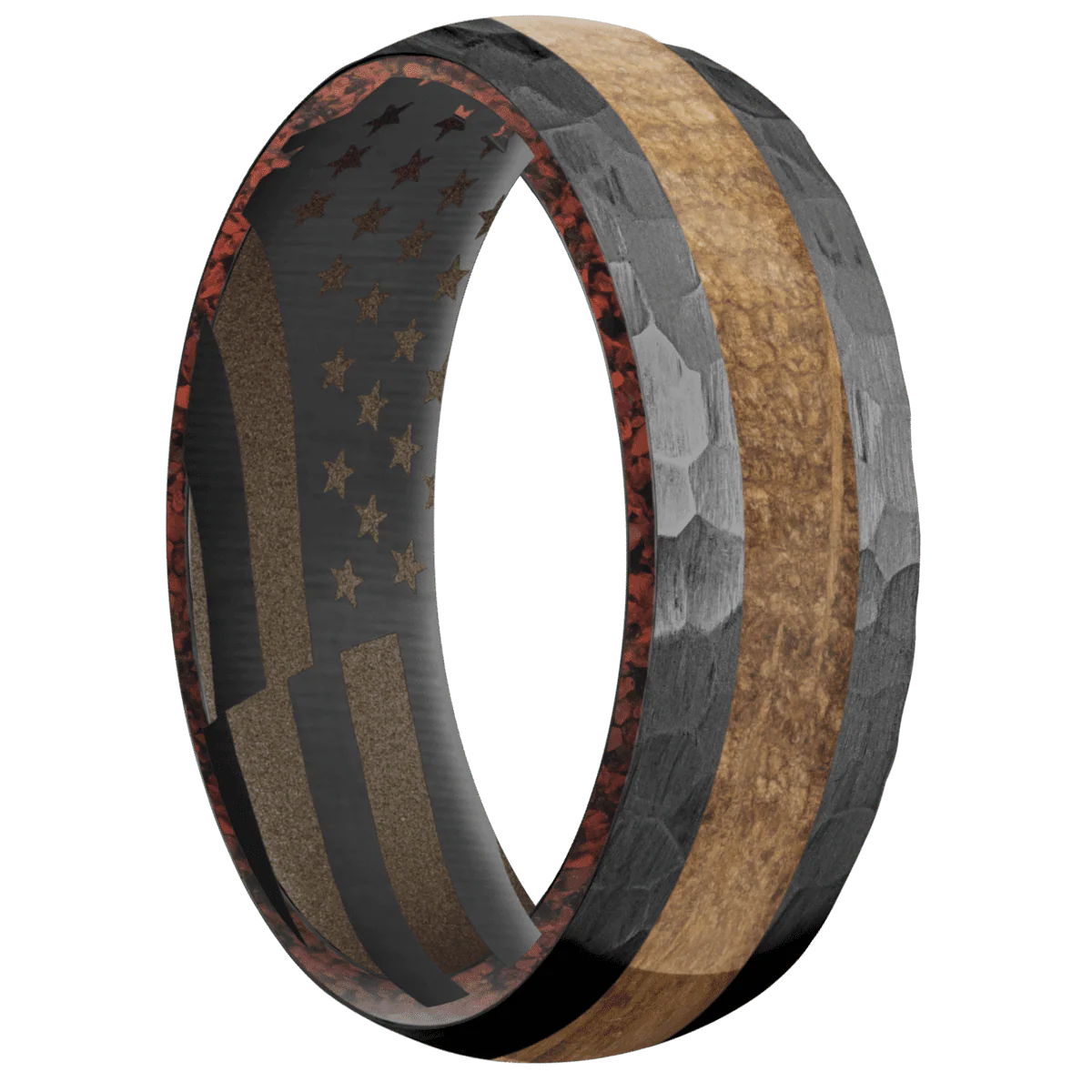 Zirconium + Hammer Finish + Burnt Bronze