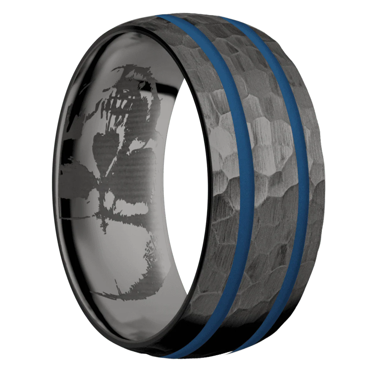 Zirconium + Hammer Finish + Tantalum Noir
