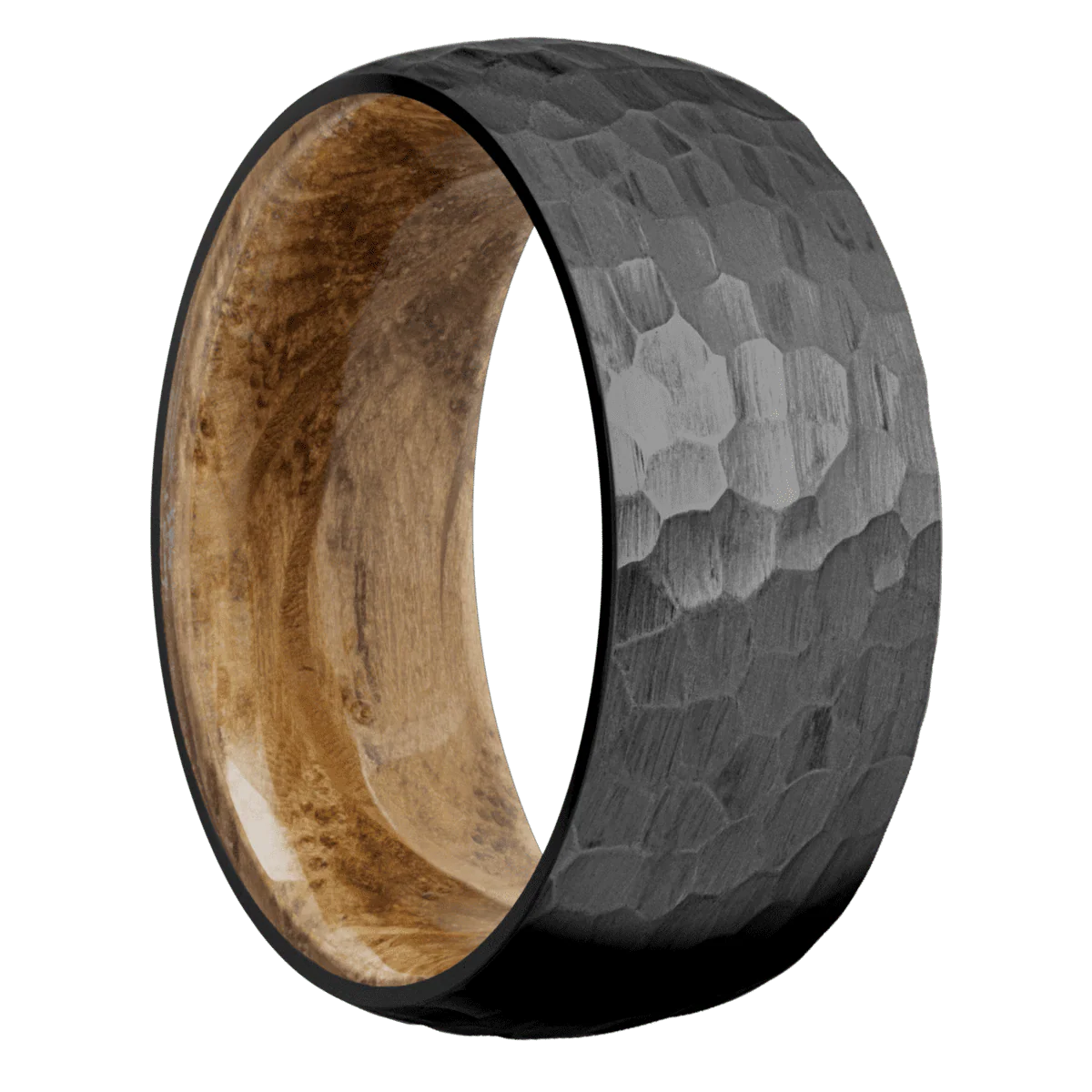 Zirconium + Hammer Finish + Whiskey Barrel