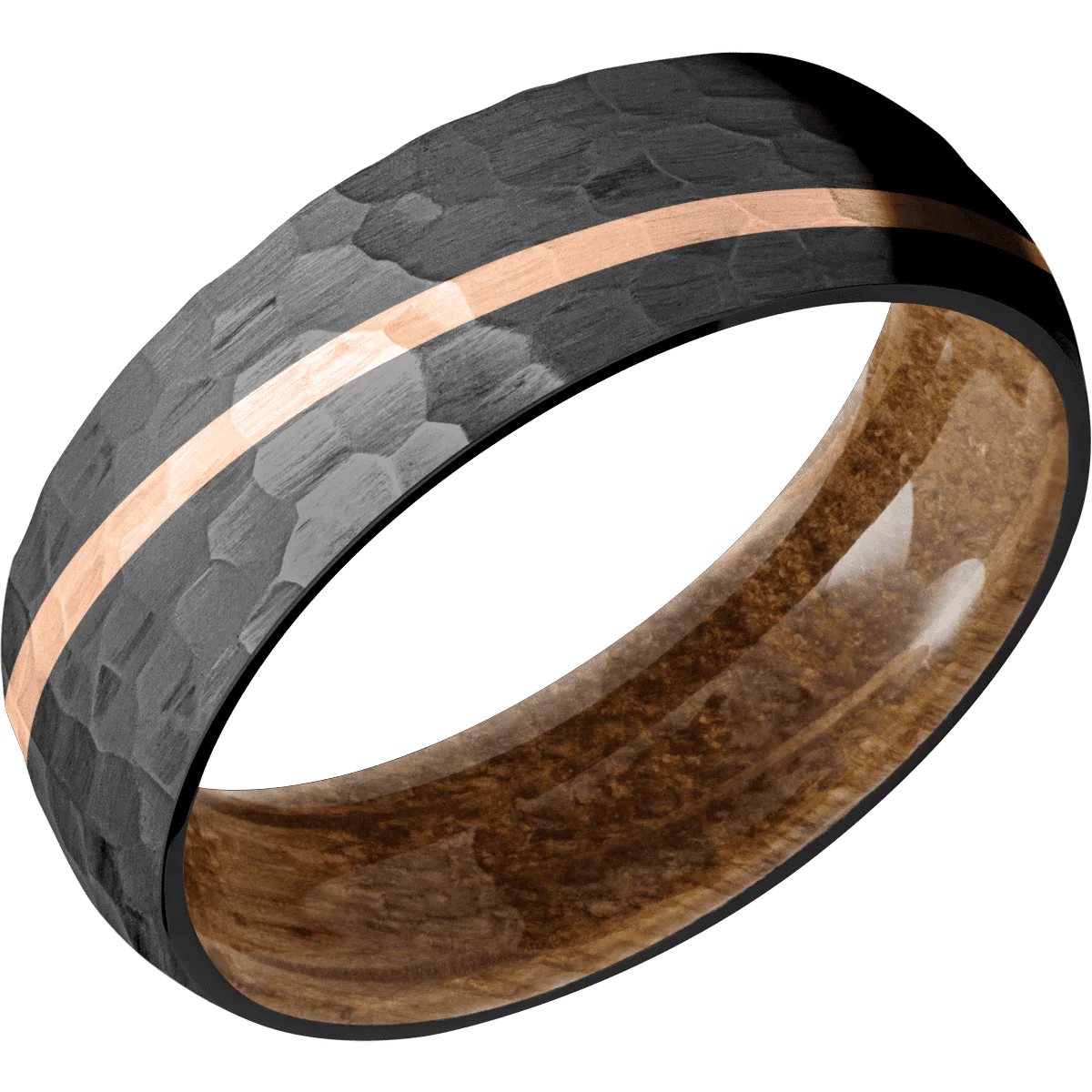 Zirconium + Hammer Finish + Whiskey Barrel - Image 2