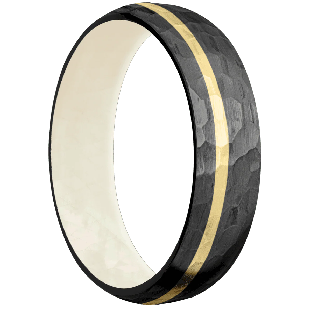 Zirconium + Hammer , Hammer Finish + Freshwater Mother of Pearl
