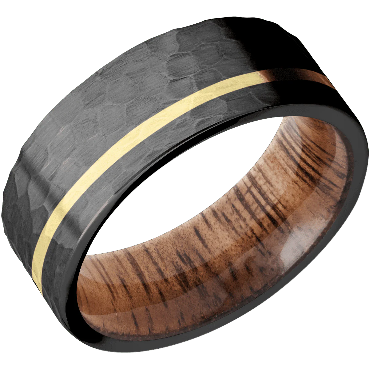 Zirconium + Hammer , Hammer Finish + Koa - Image 2