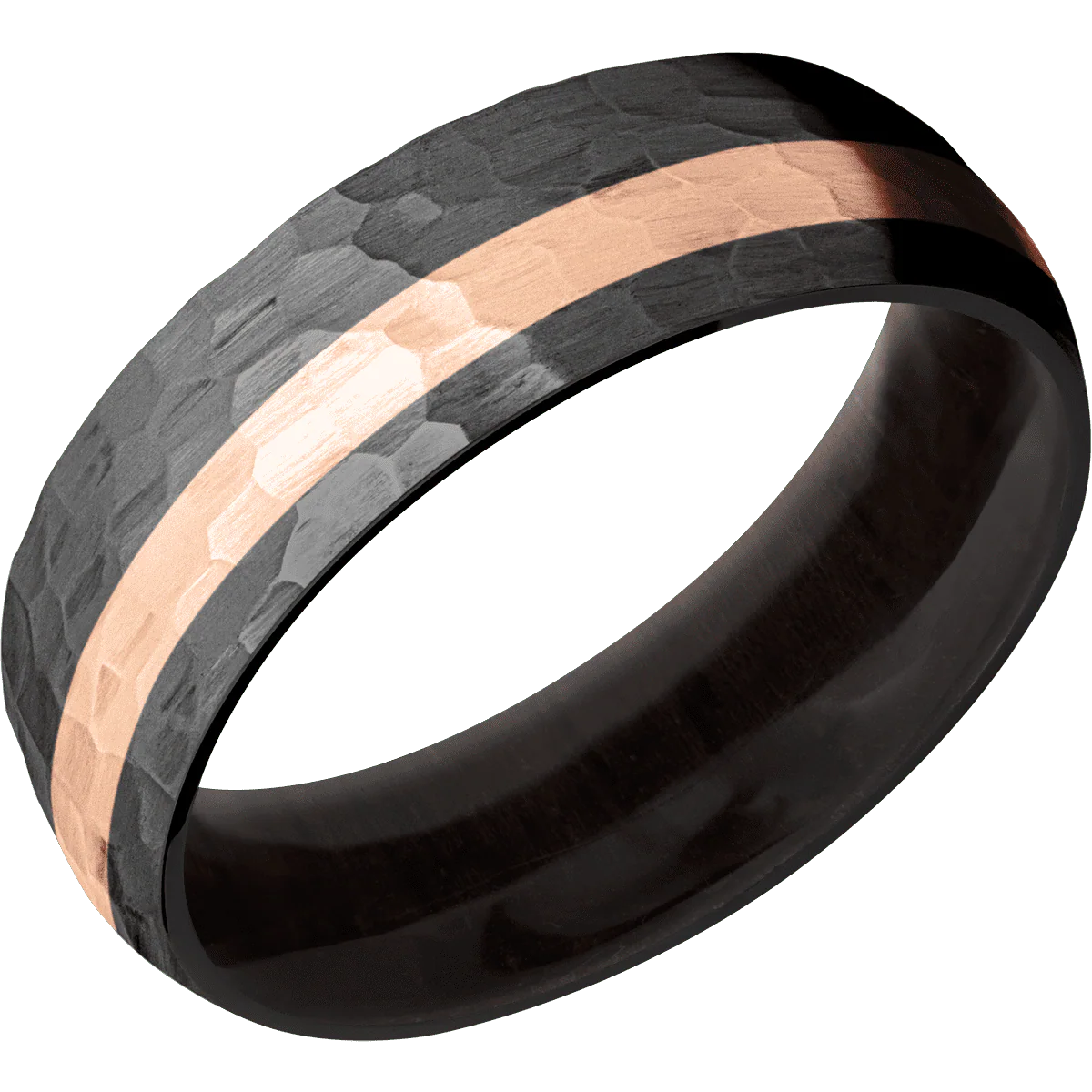 Zirconium + Hammer , Hammer Finish + Madagascar Rose Wood - Image 2