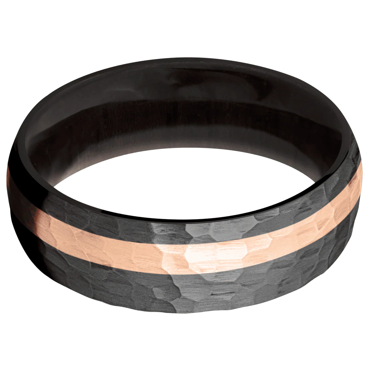 Zirconium + Hammer , Hammer Finish + Madagascar Rose Wood - Image 3