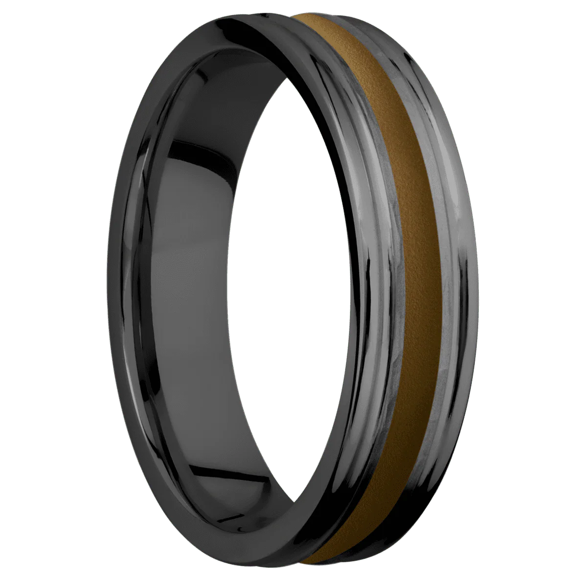 Zirconium + Hammer , Polish Finish