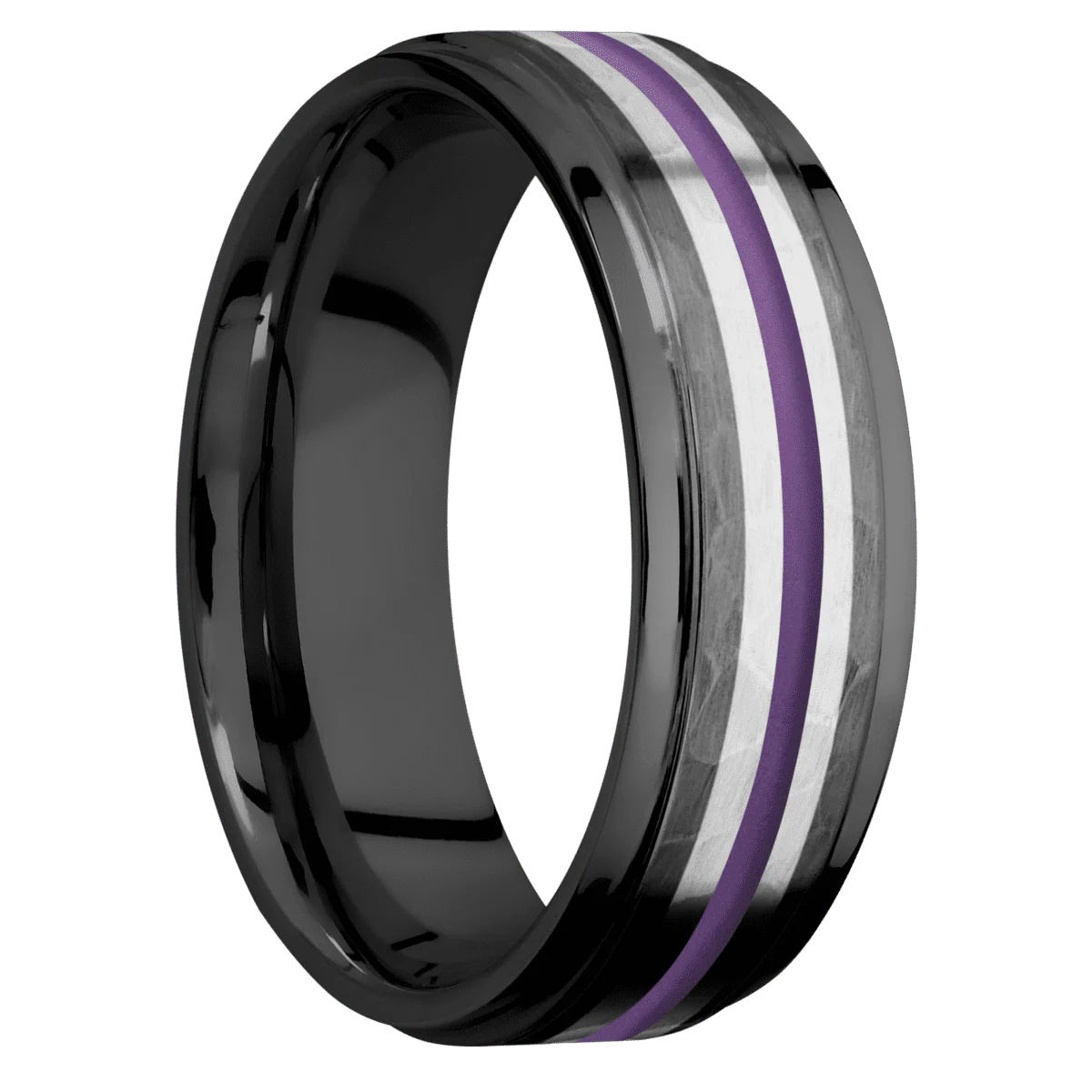 Zirconium + Hammer , Polish Finish