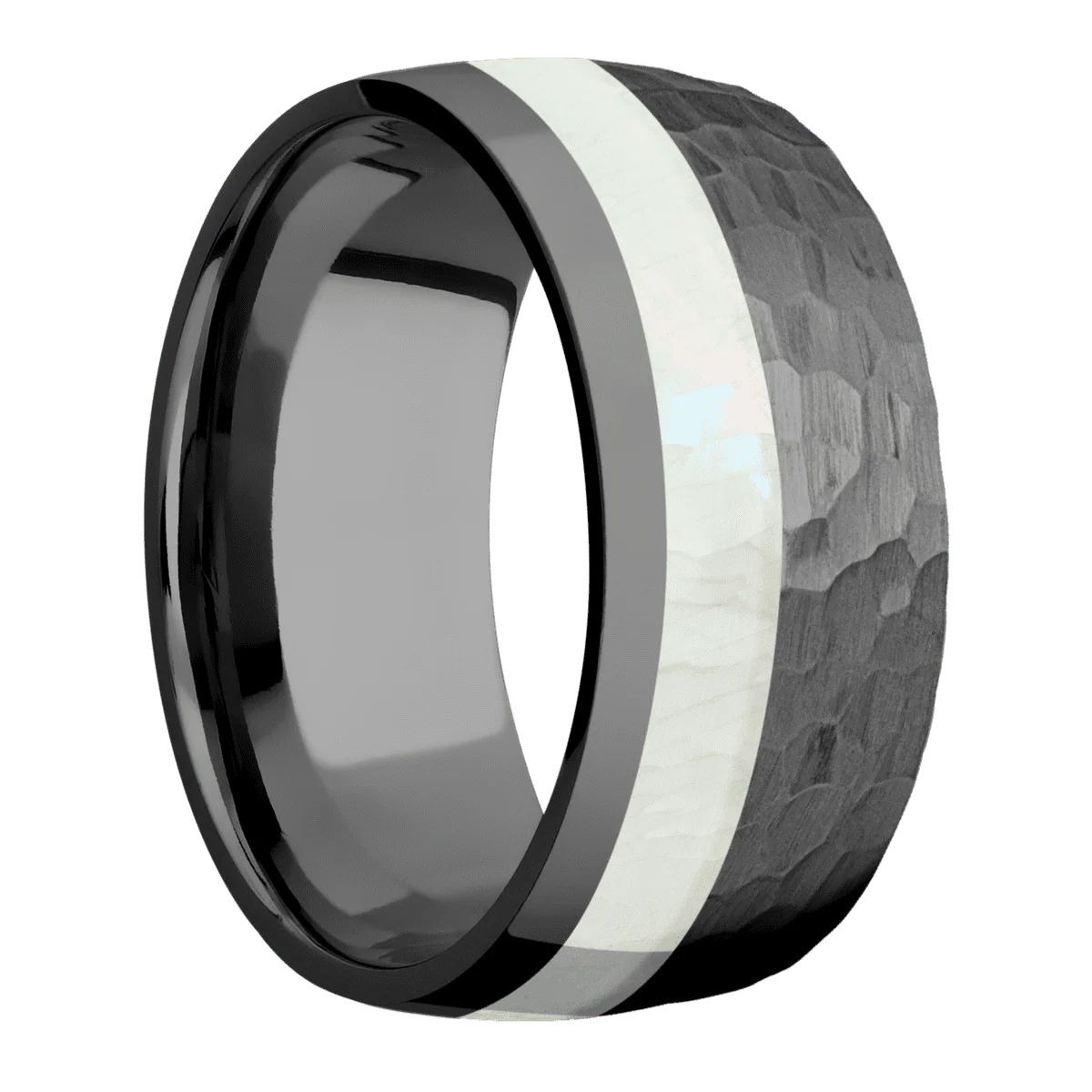 Zirconium + Hammer , Polish Finish