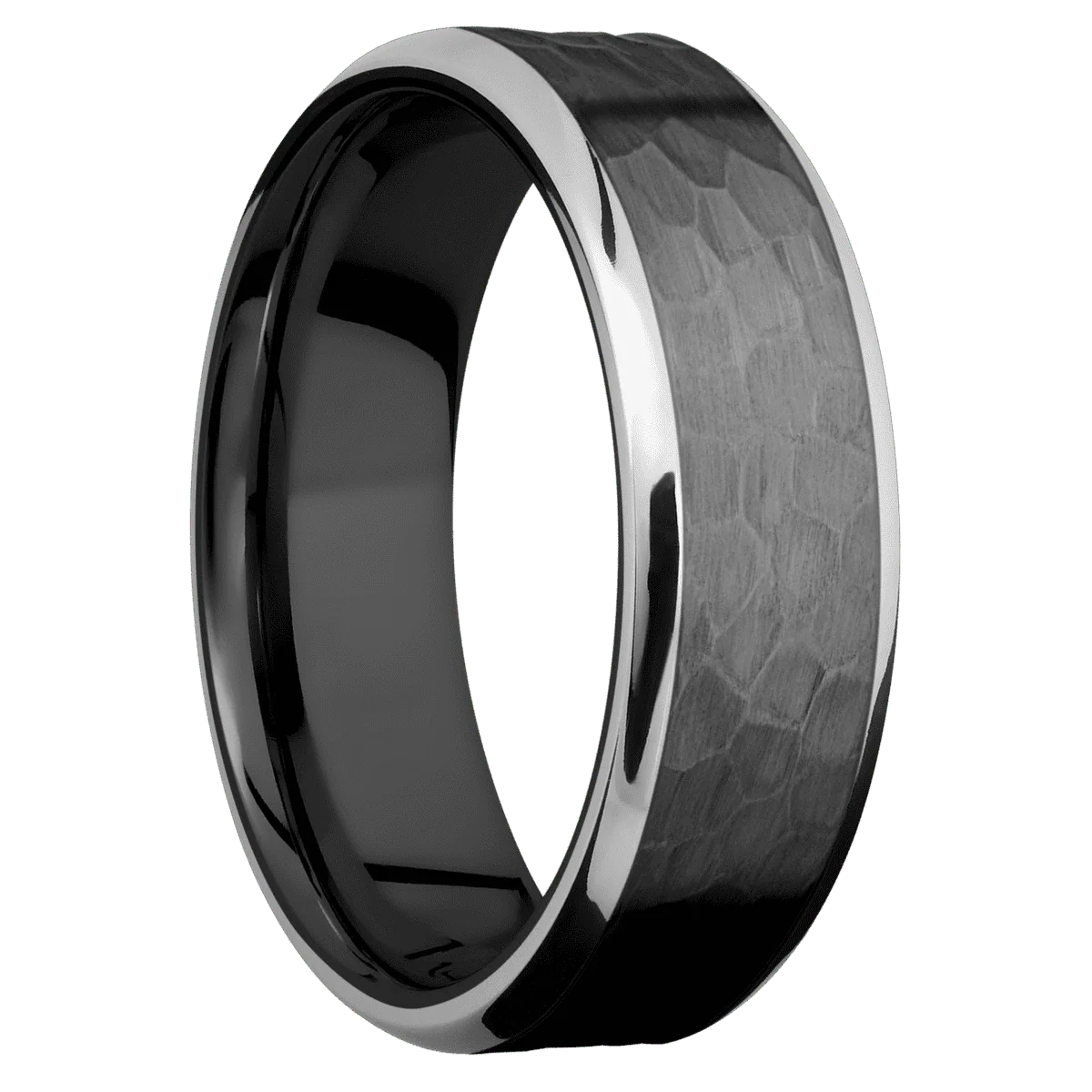 Zirconium + Hammer , Polish Finish