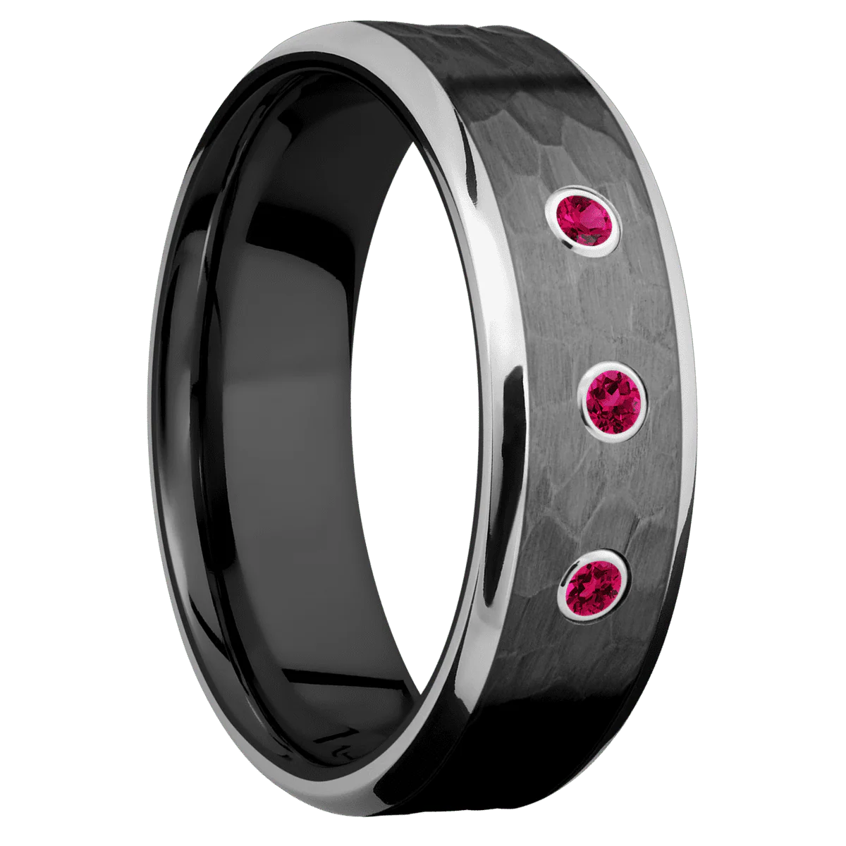 Zirconium + Hammer , Polish Finish