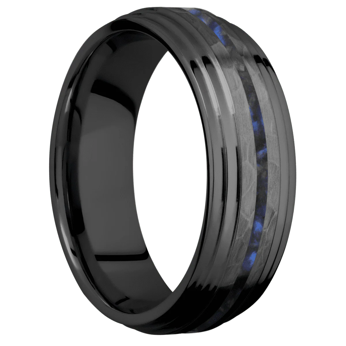 Zirconium + Hammer , Polish Finish