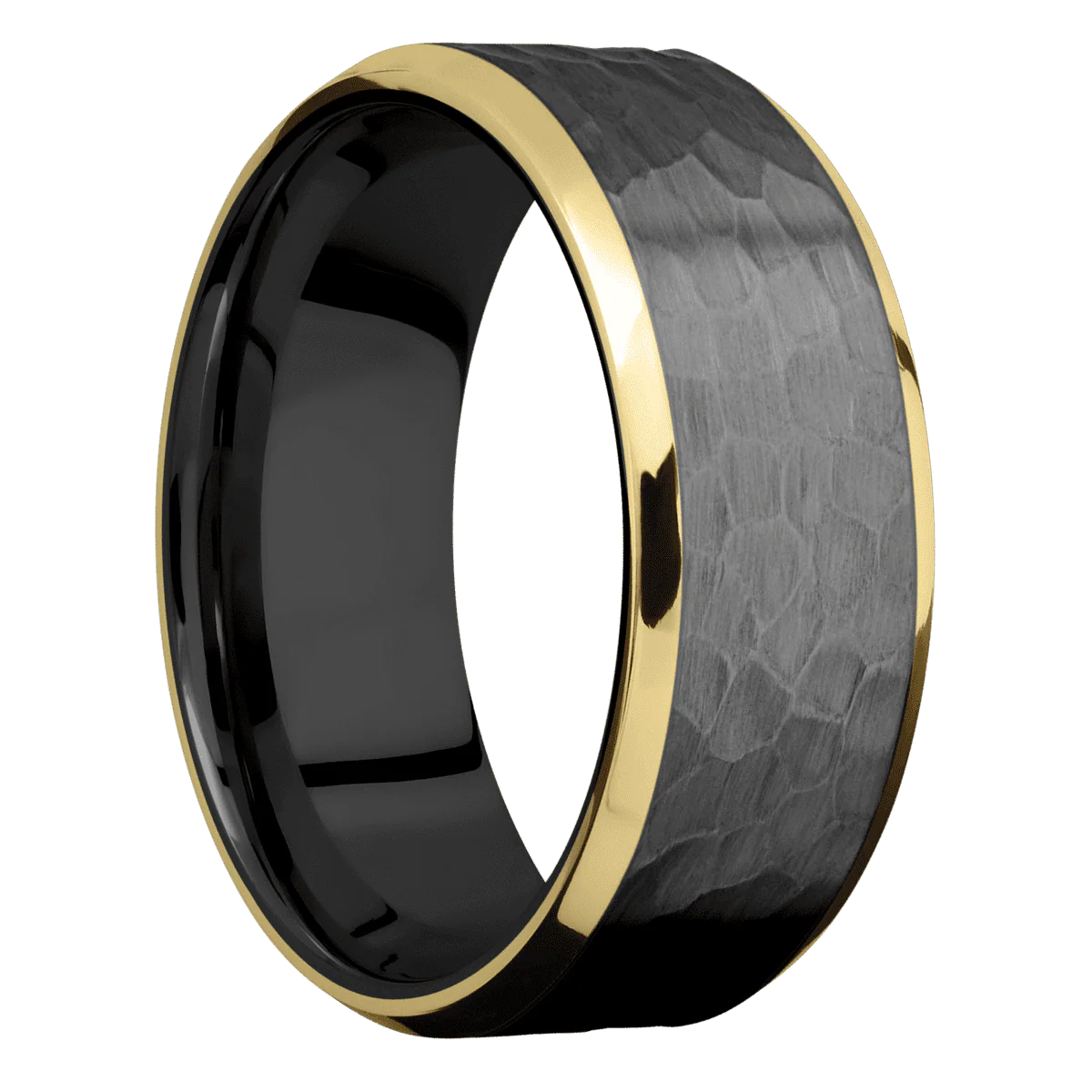 Zirconium + Hammer , Polish Finish