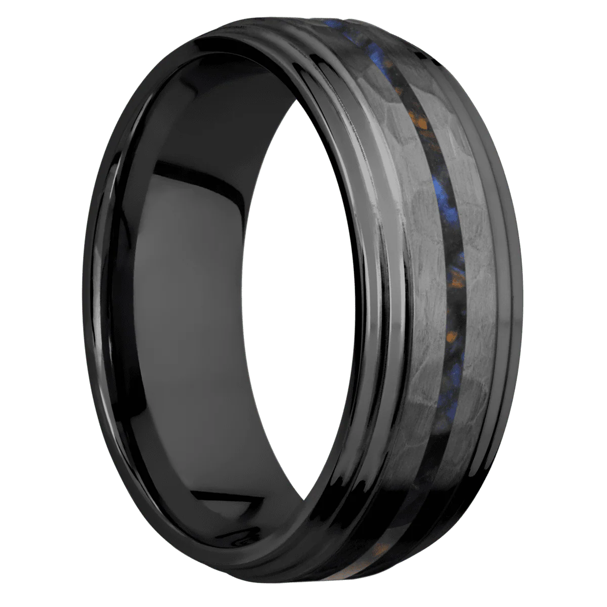 Zirconium + Hammer , Polish Finish