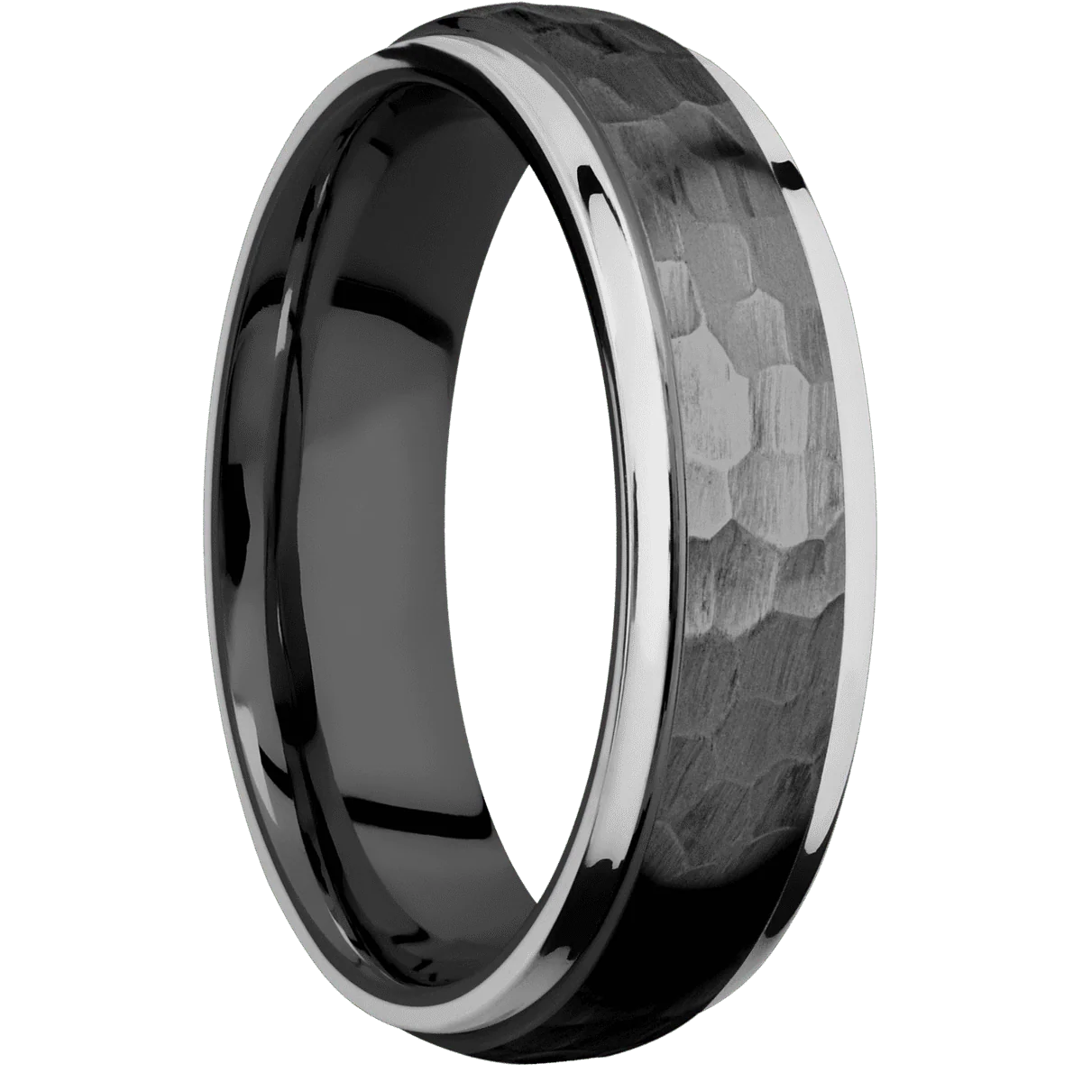 Zirconium + Hammer , Polish Finish