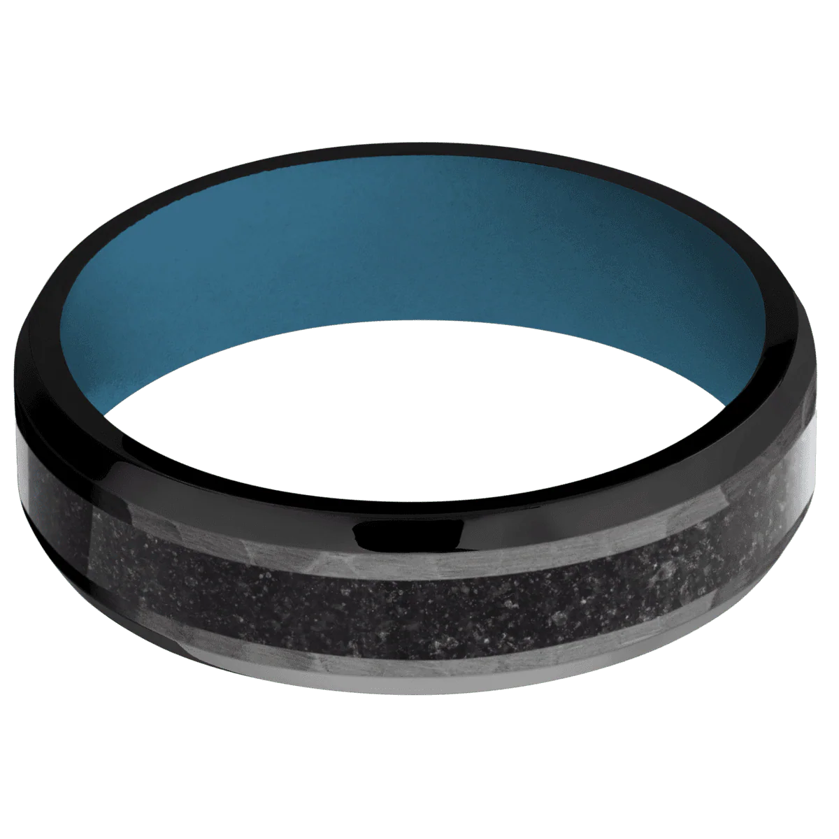 Zirconium + Hammer , Polish Finish + Royal Blue - Image 3