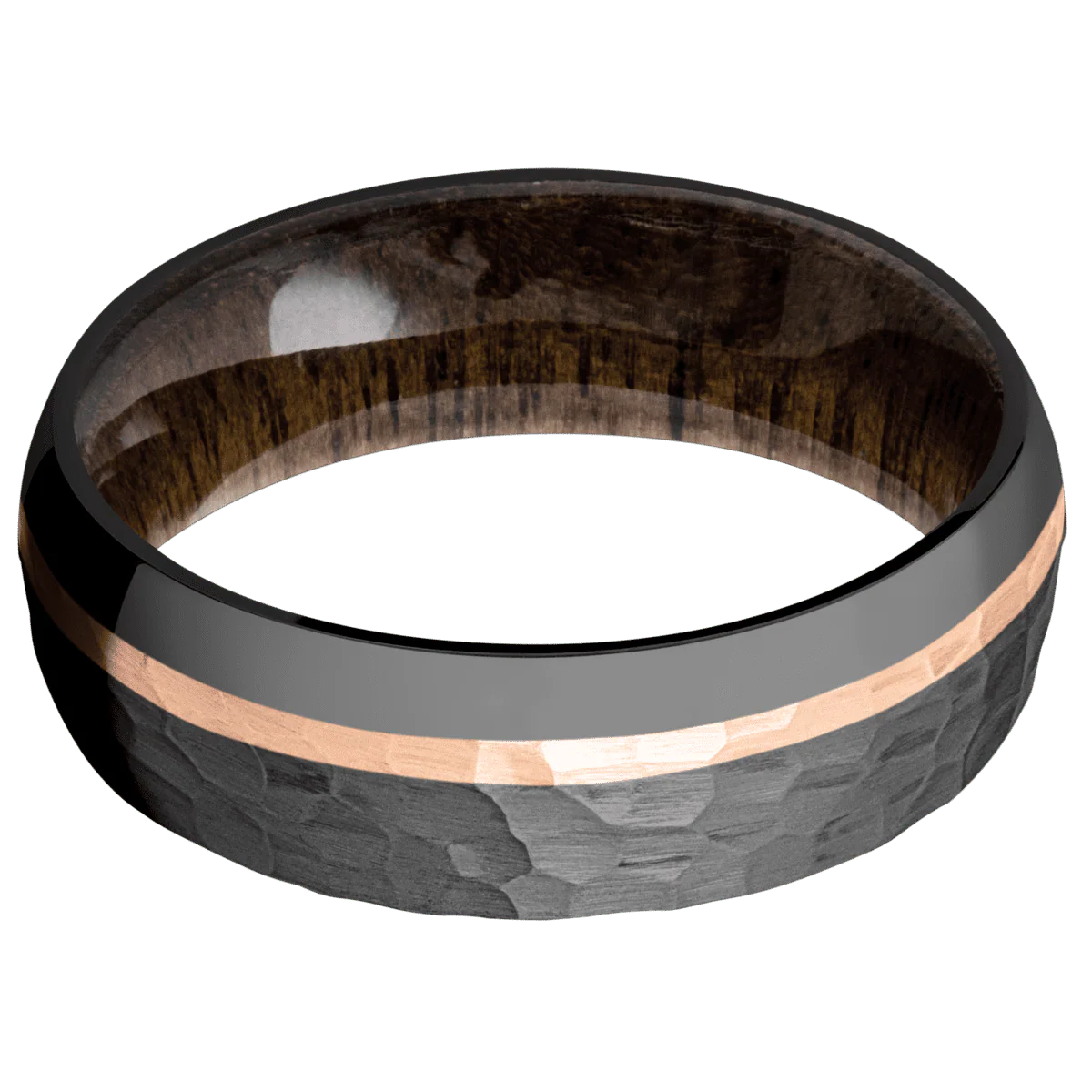 Zirconium + Hammer , Polish Finish + Walnut - Image 3