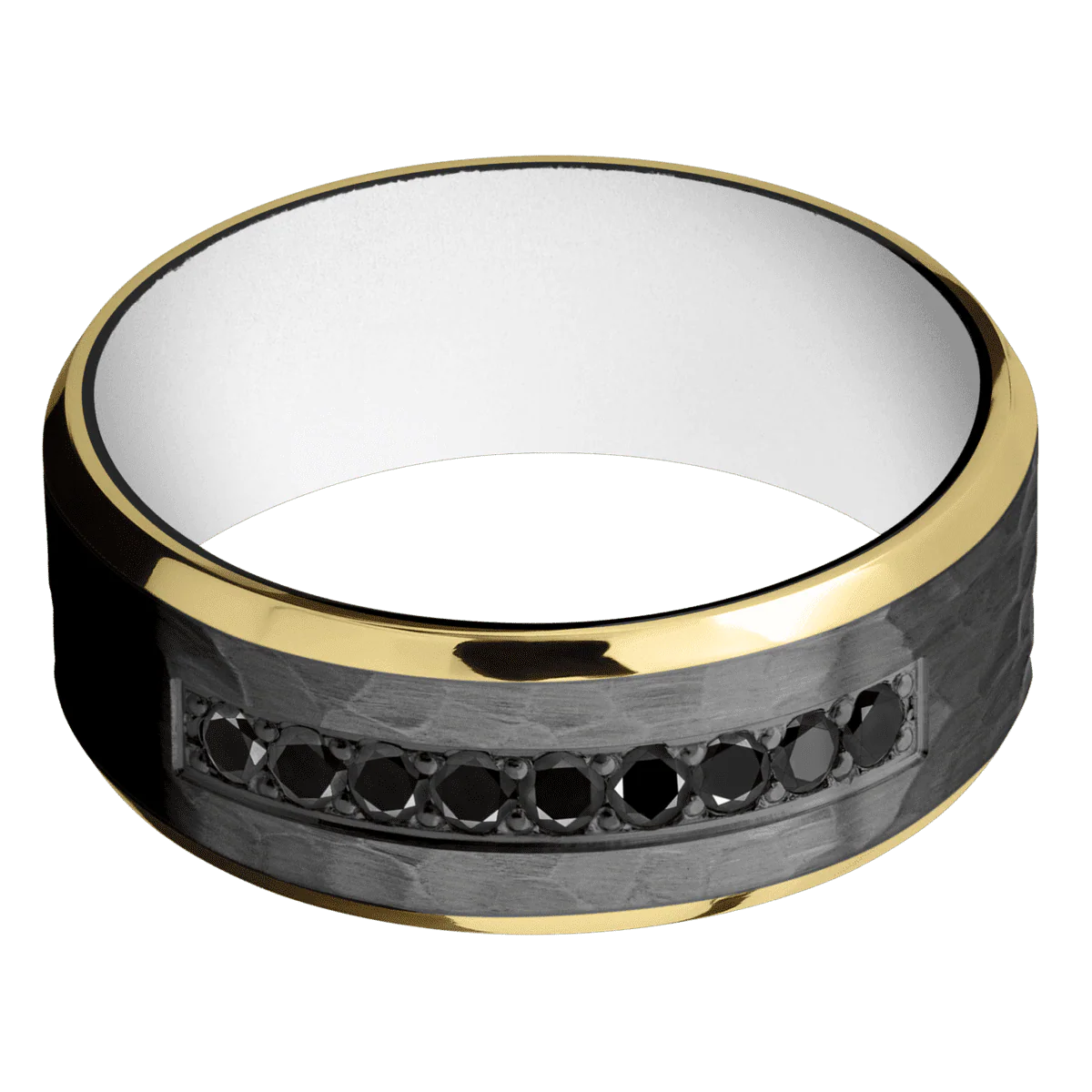 Zirconium + Hammer , Polish Finish + Your Color - Image 3
