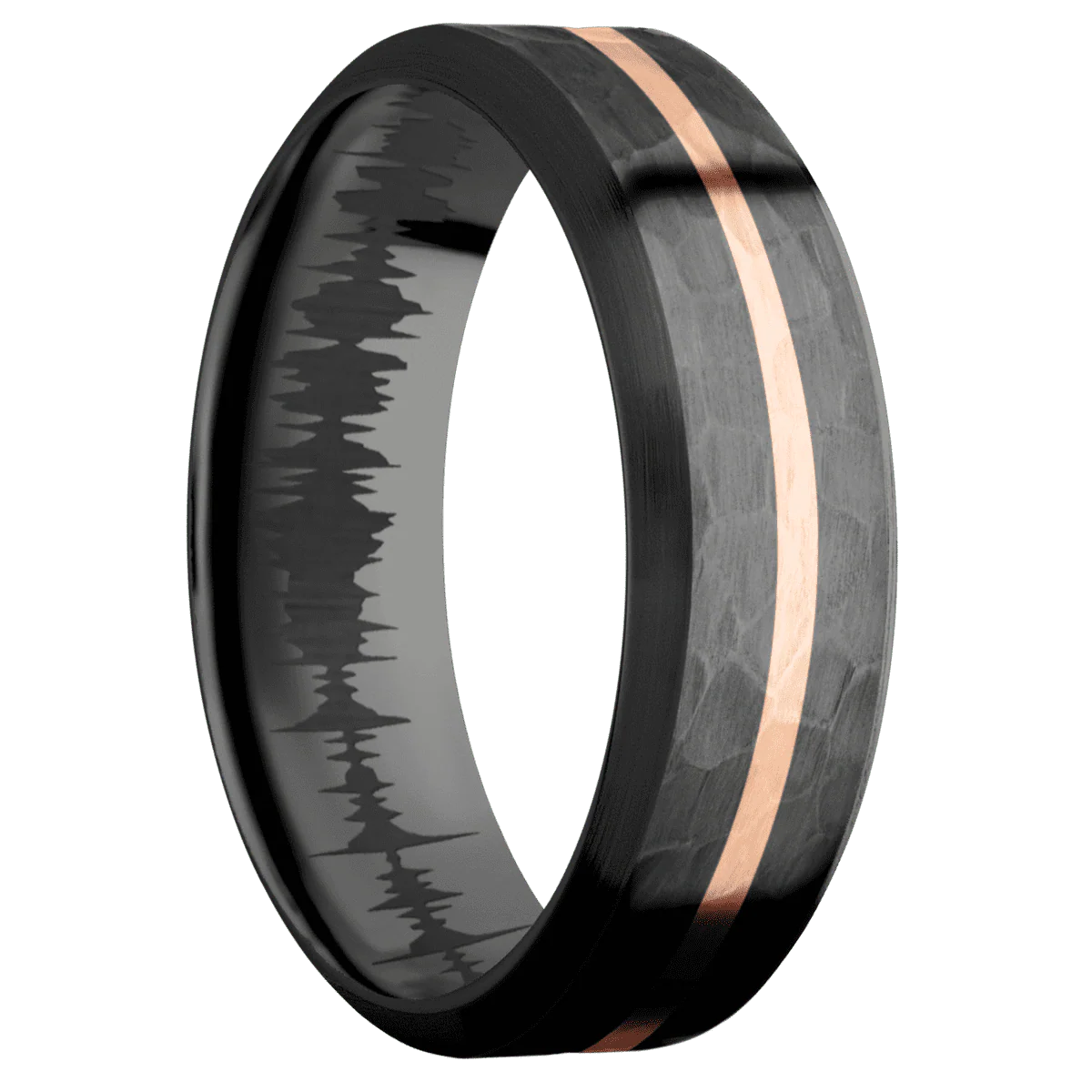 Zirconium + Hammer , Satin Finish