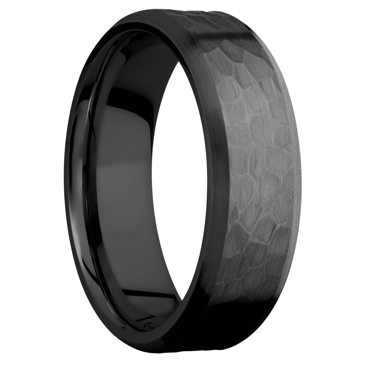 Zirconium + Hammer , Satin Finish