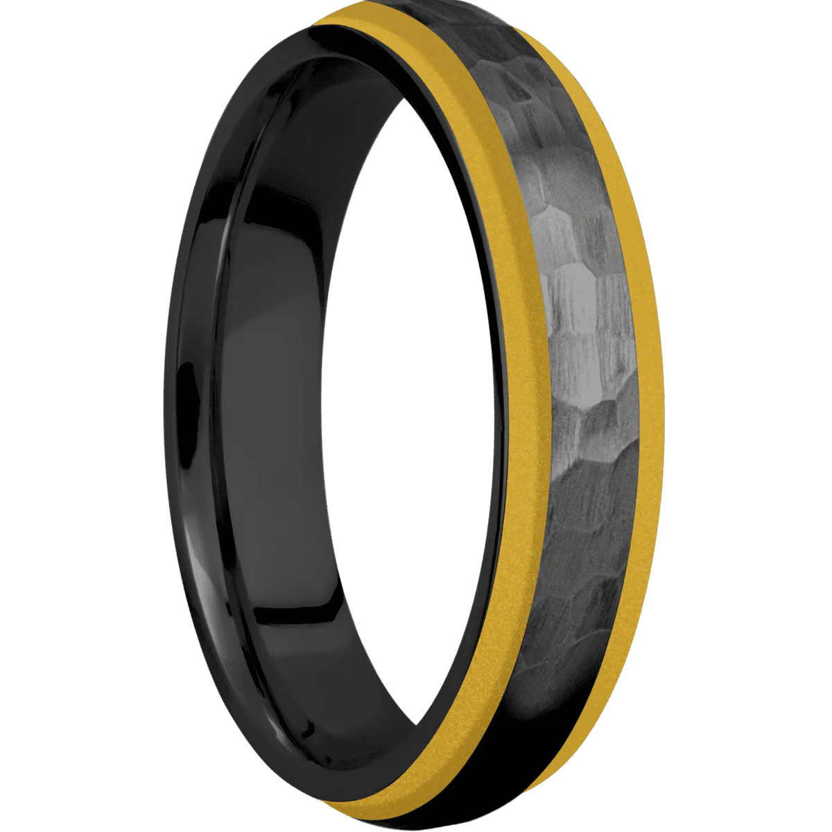 Zirconium + Hammer , Satin Finish