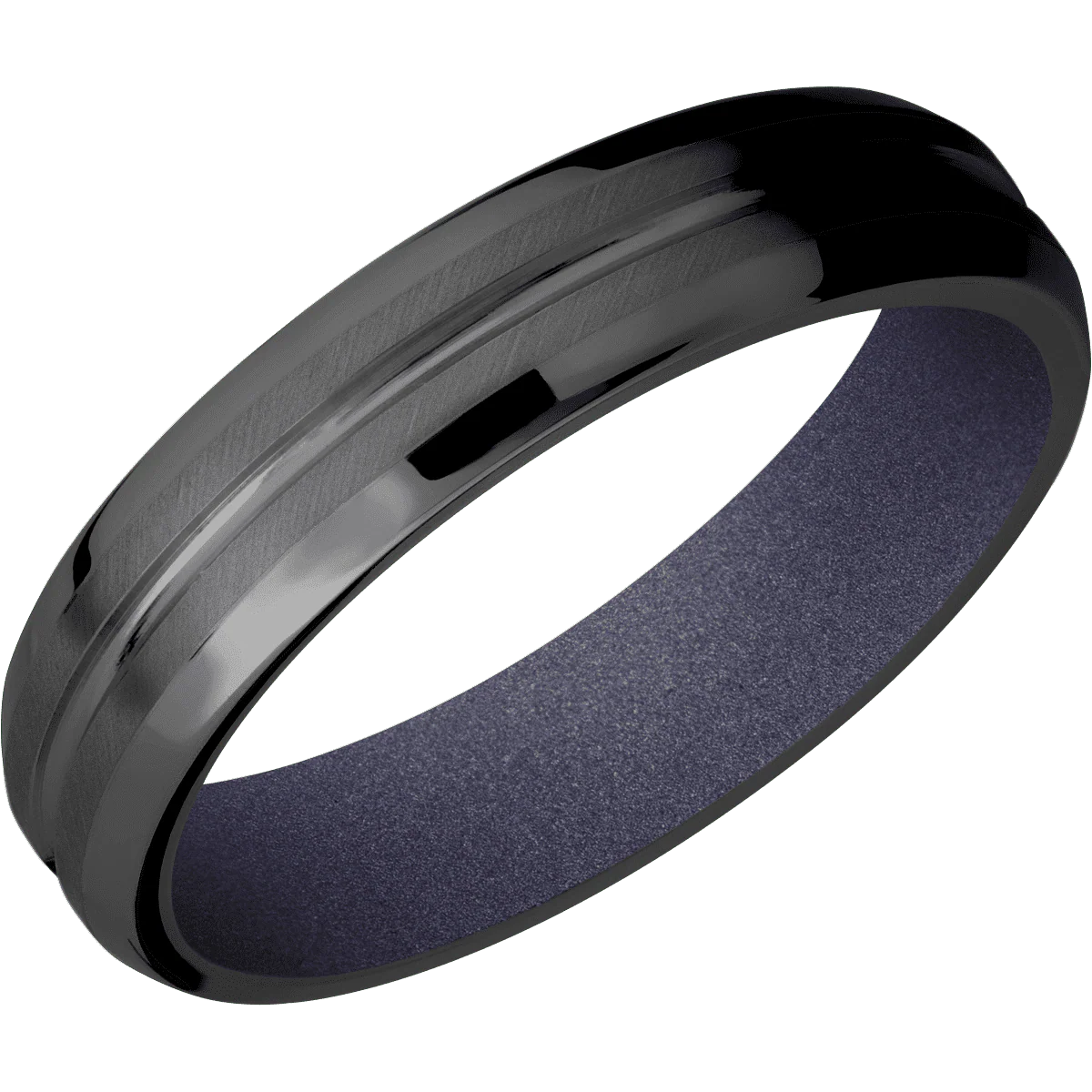 Zirconium + Polish , Anglesatin Finish + Crushed Orchid - Image 2