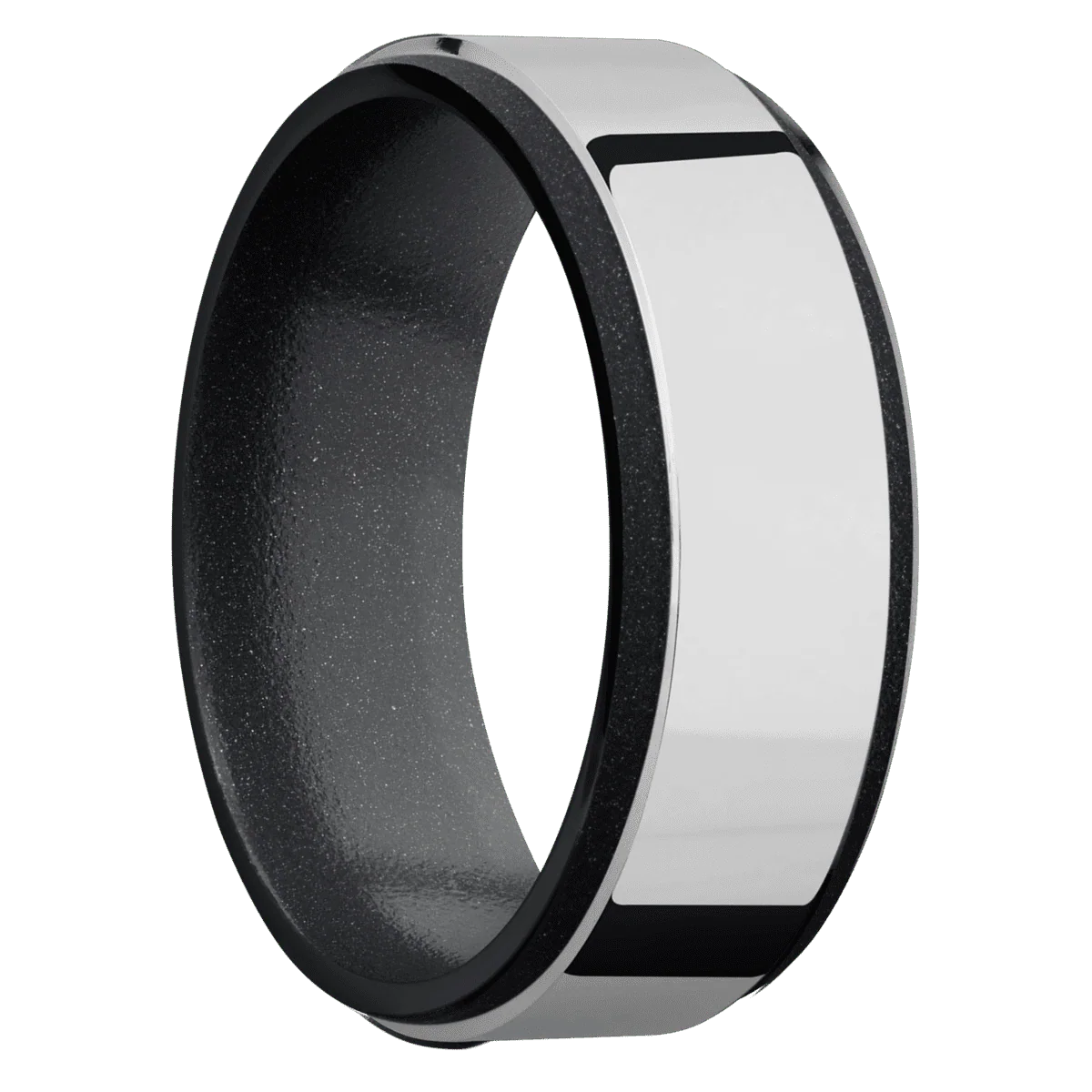 Zirconium + Polish , Bead Finish + Dark Grey