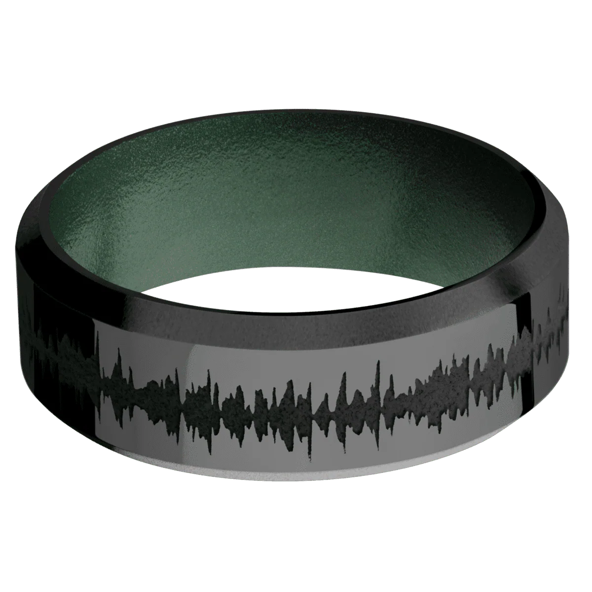 Zirconium + Polish , Bead Finish + Eastern Green - Image 3