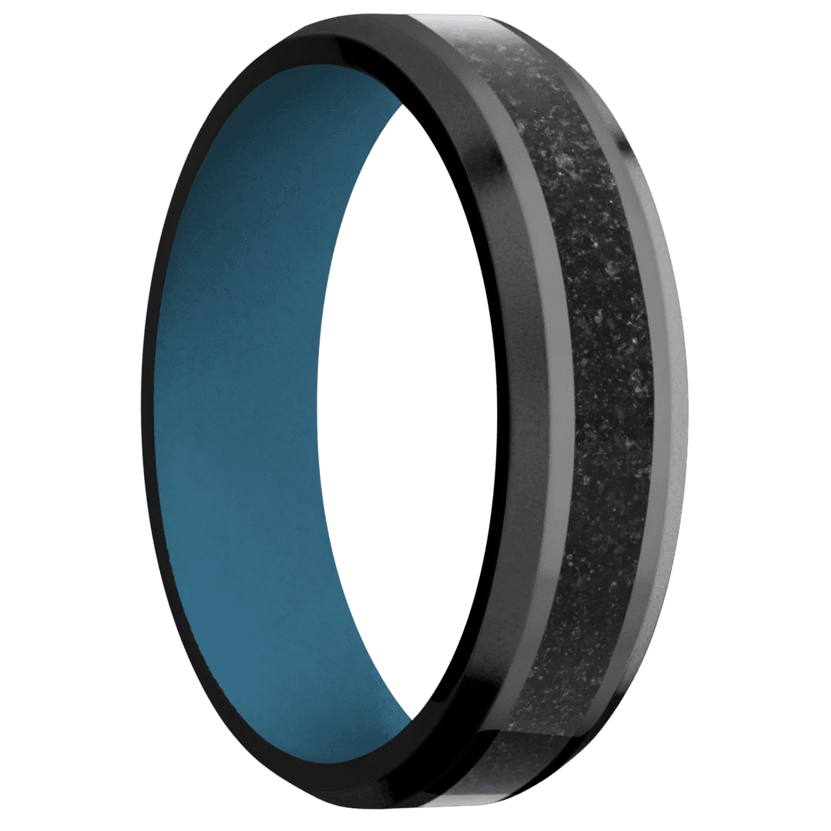 Zirconium + Polish , Bead Finish + Royal Blue