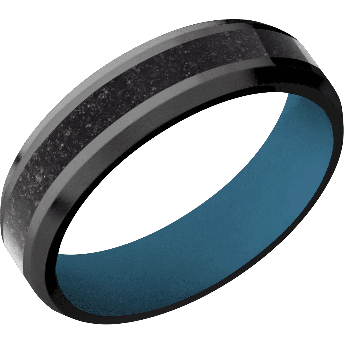 Zirconium + Polish , Bead Finish + Royal Blue - Image 2