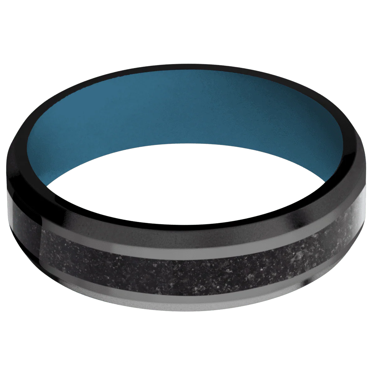 Zirconium + Polish , Bead Finish + Royal Blue - Image 3