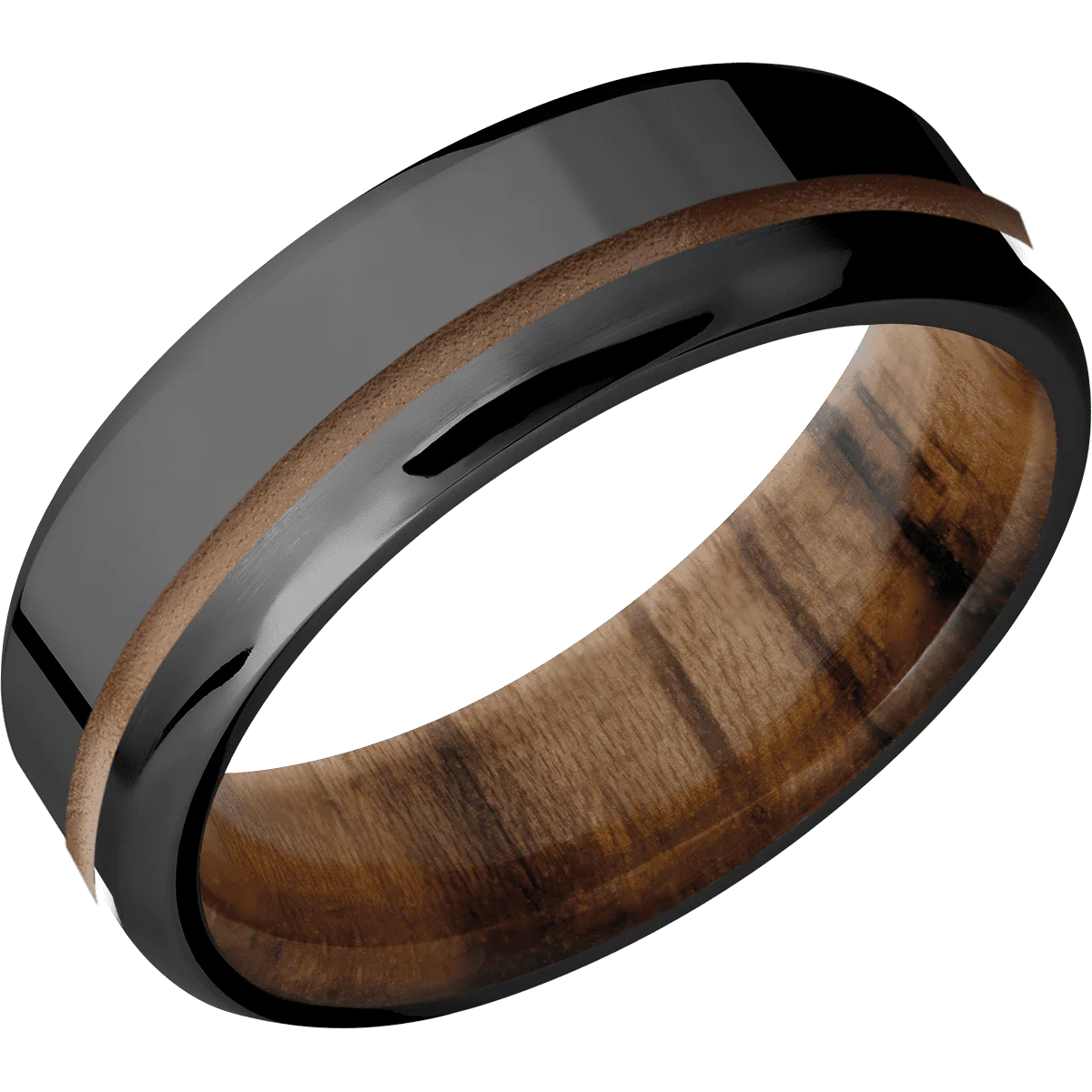Zirconium + Polish , Bead Finish + Teak - Image 2