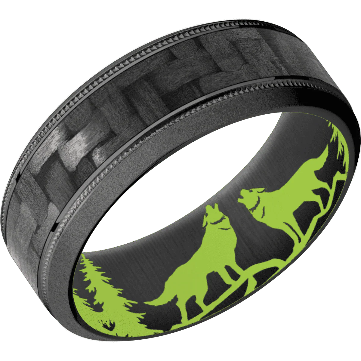 Zirconium + Polish , Bead Finish + Zombie Green - Image 2