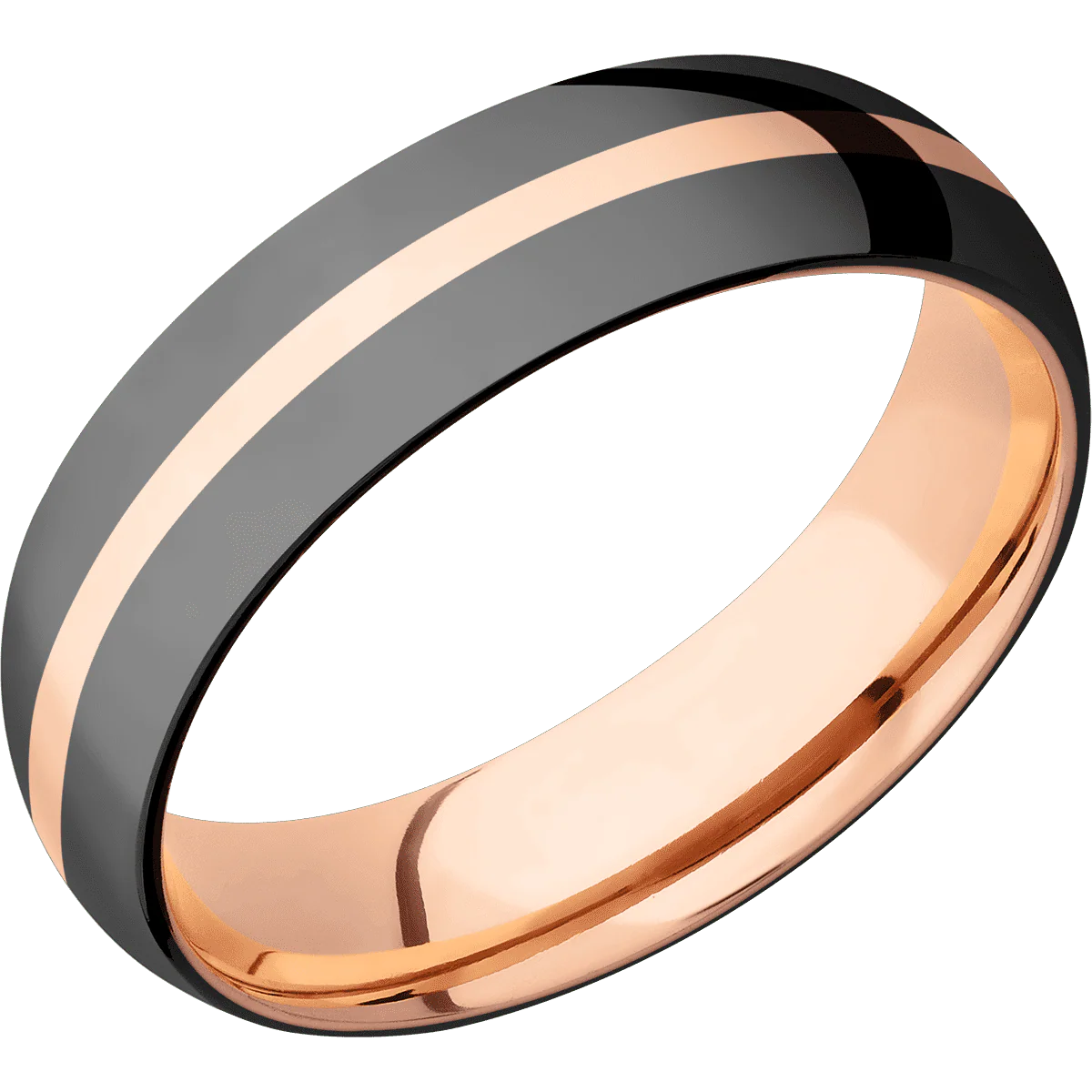 Zirconium + Polish Finish + 10K Rose Gold - Image 2
