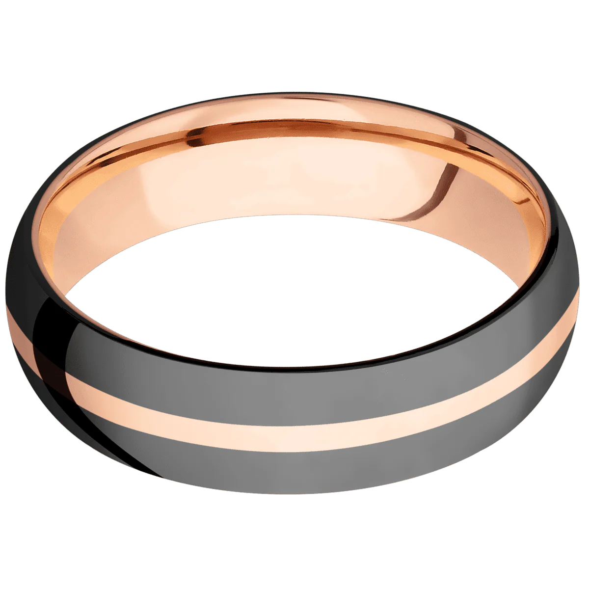Zirconium + Polish Finish + 10K Rose Gold - Image 3