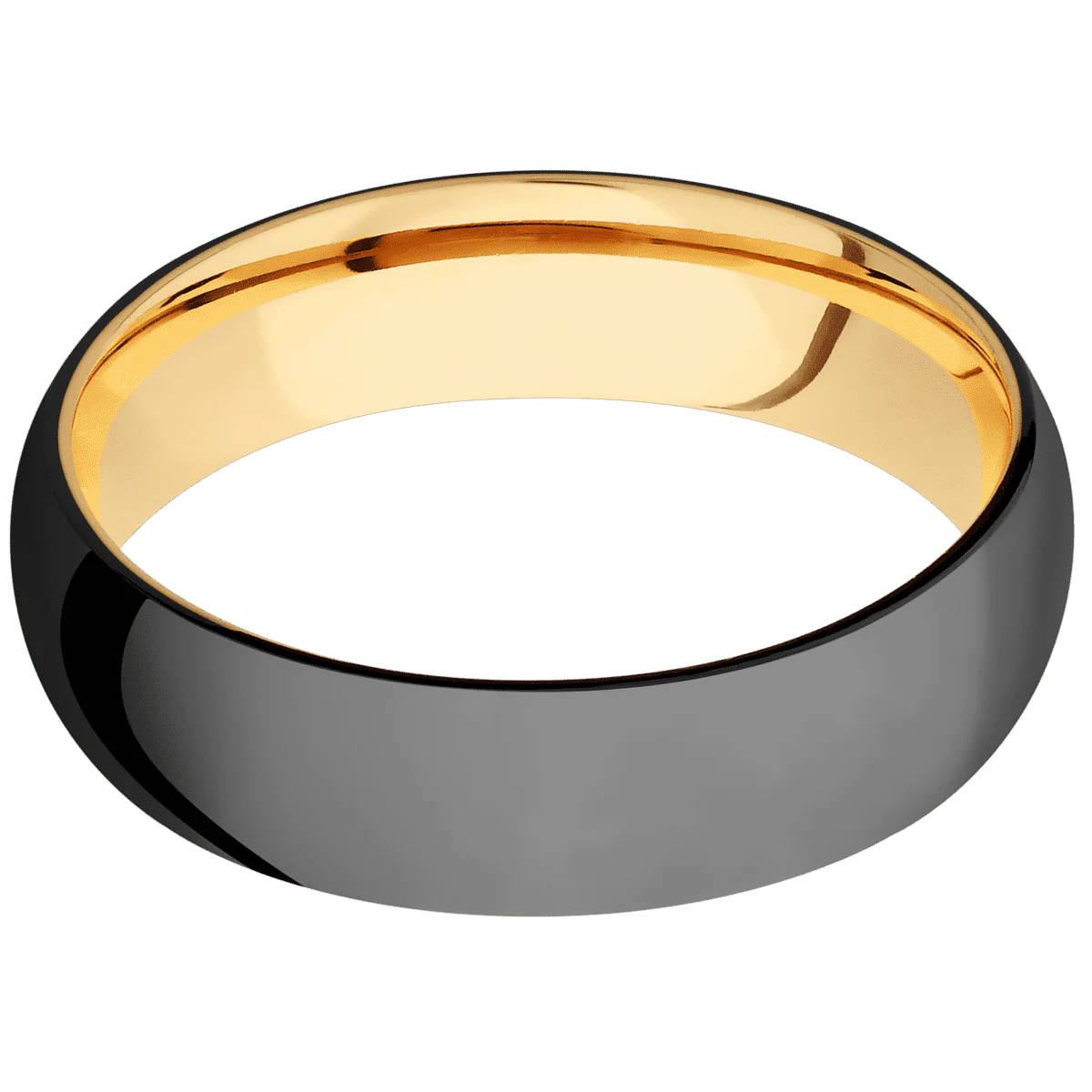 Zirconium + Polish Finish + 10K Yellow Gold - Image 3