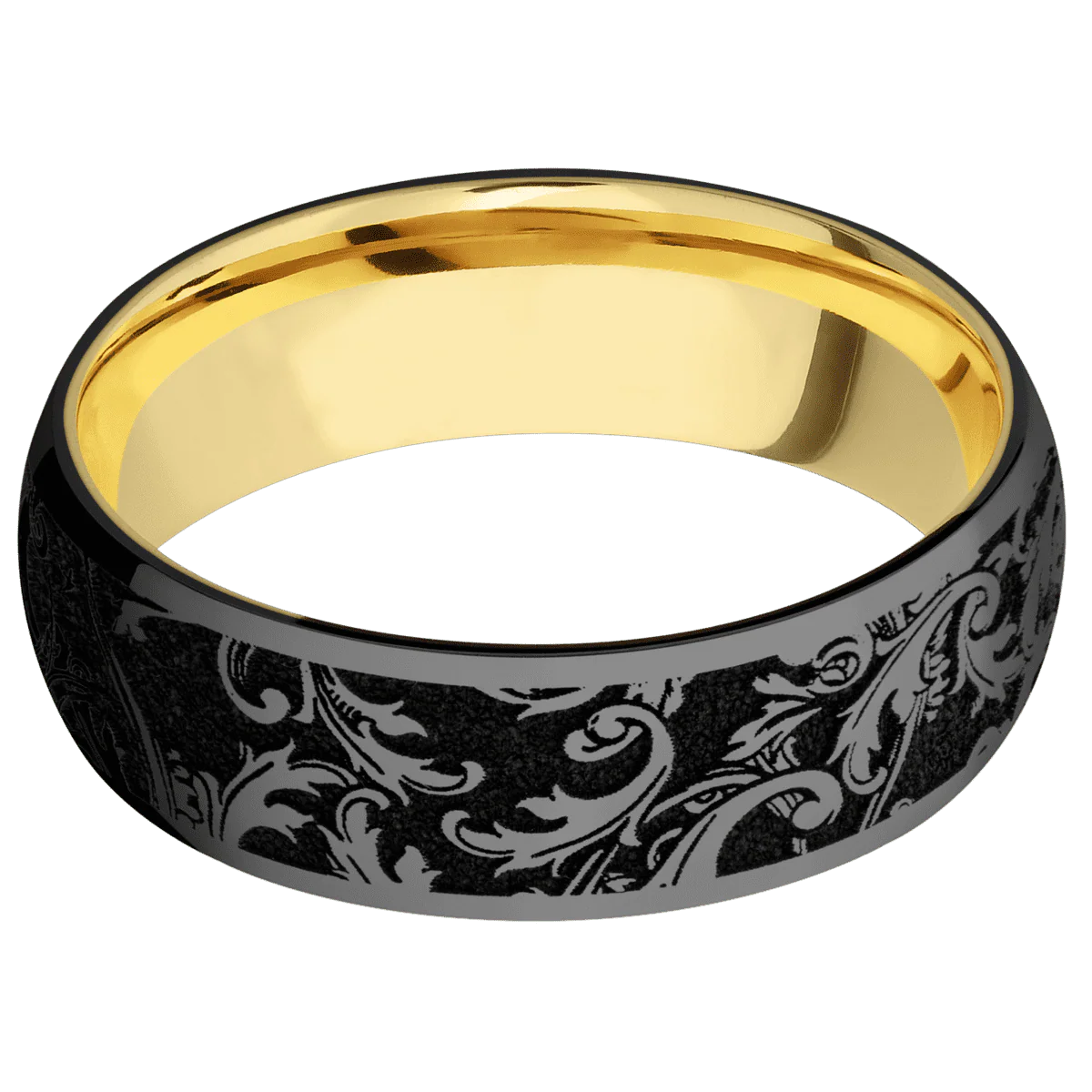 Zirconium + Polish Finish + 10K Yellow Gold - Image 3