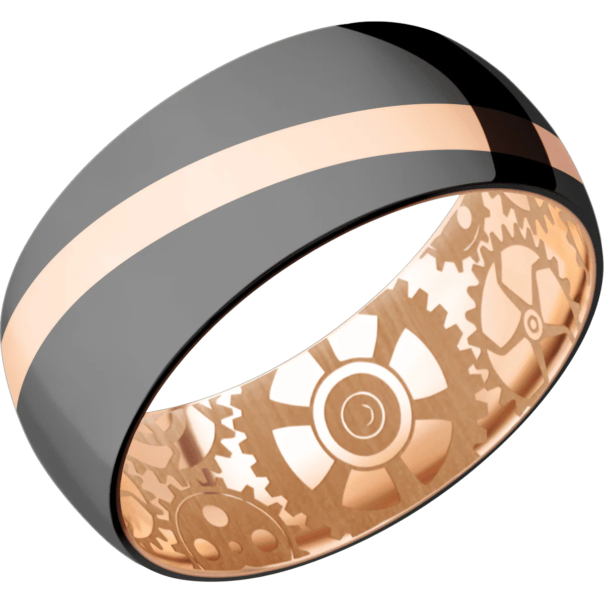 Zirconium + Polish Finish + 18K Rose Gold - Image 2